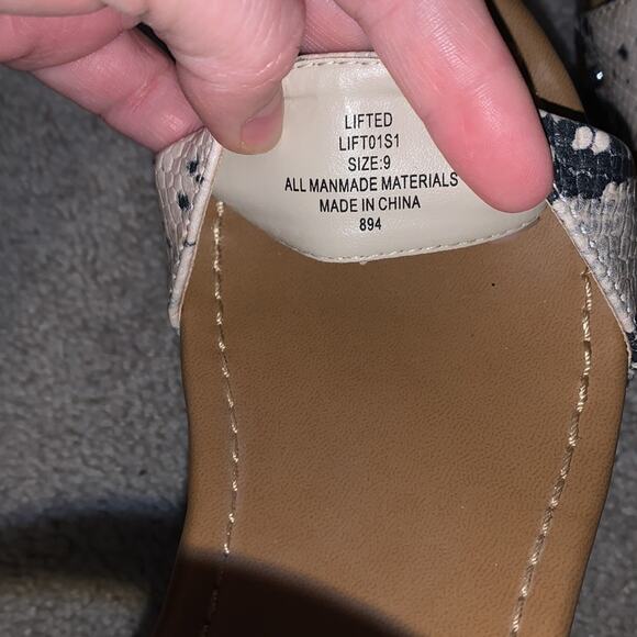 Steve Madden Faux Snakeskin Luna Platform Sandal Sz 9 - Picture 7 of 9